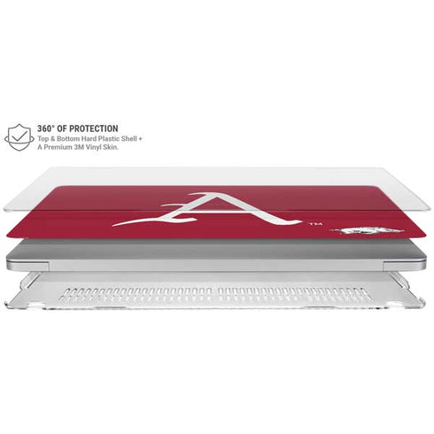 University of Arkansas-Fayetteville A Red MacBook Air 15in (2023-2025) Case plus Skin